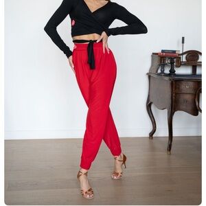 Primabella Red Latin Dance Trousers NWT Medium